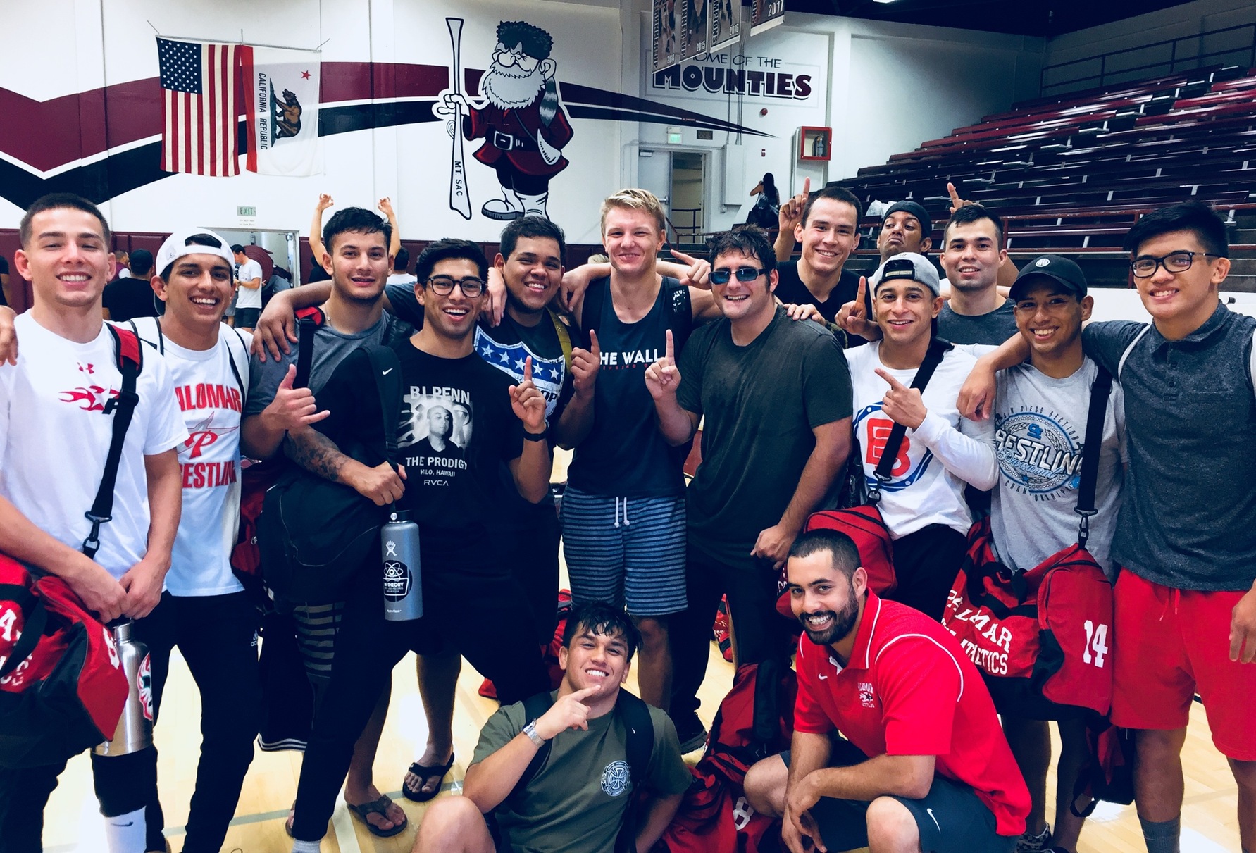 Comets are shown after winning Mt. SAC Duals. (File Photo)