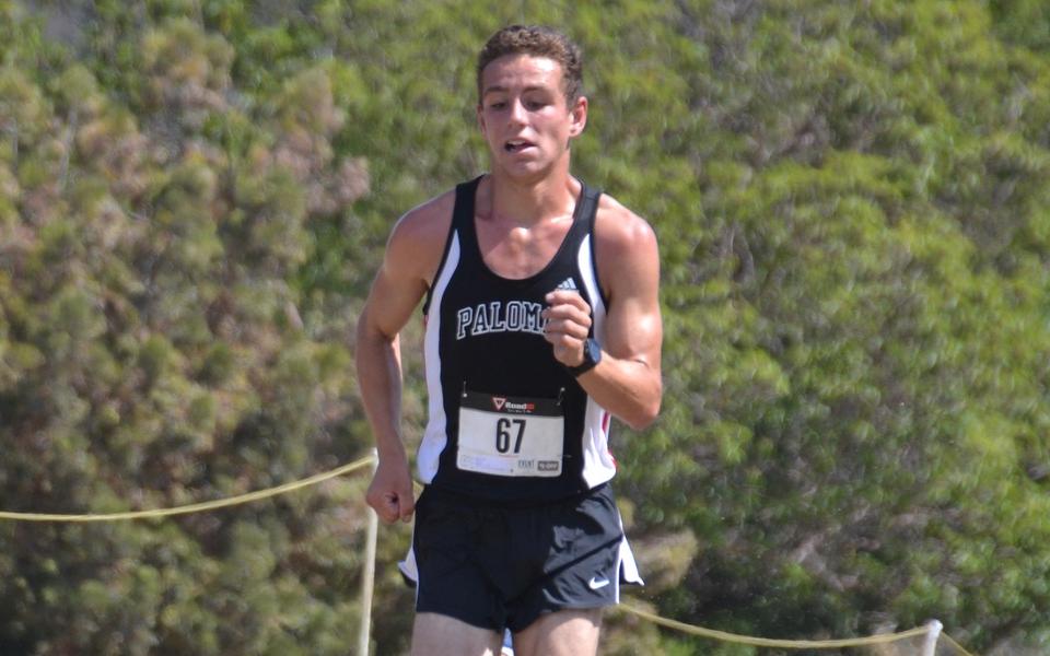 Palomar's Chris Allen runs to second place at the Coach Downey Cross Country Classic on Friday in San Diego. -- Courtesy Photo
