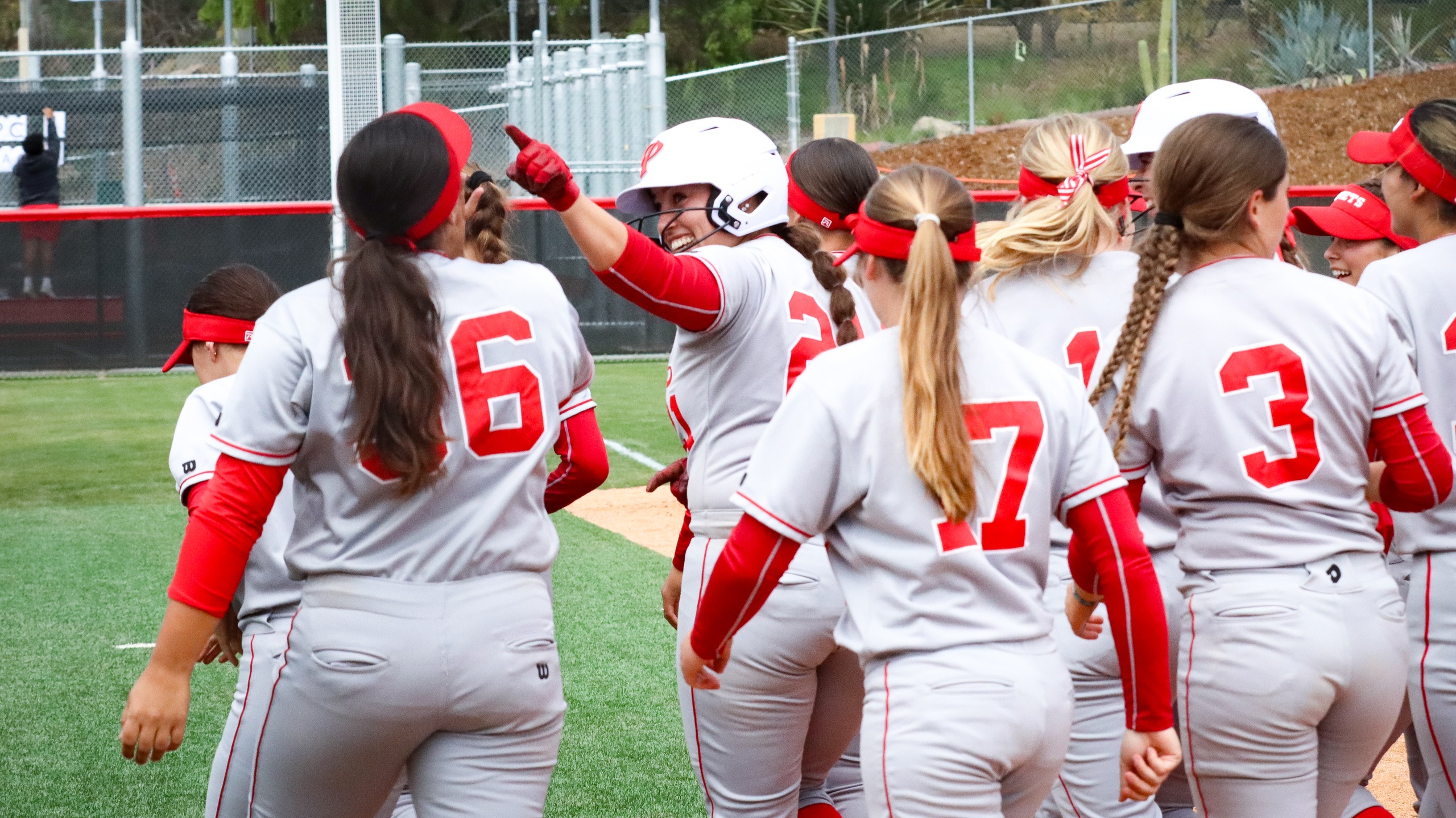Breanna Lutz hit two home runs on Saturday afternoon. Photo by Cara Heise.