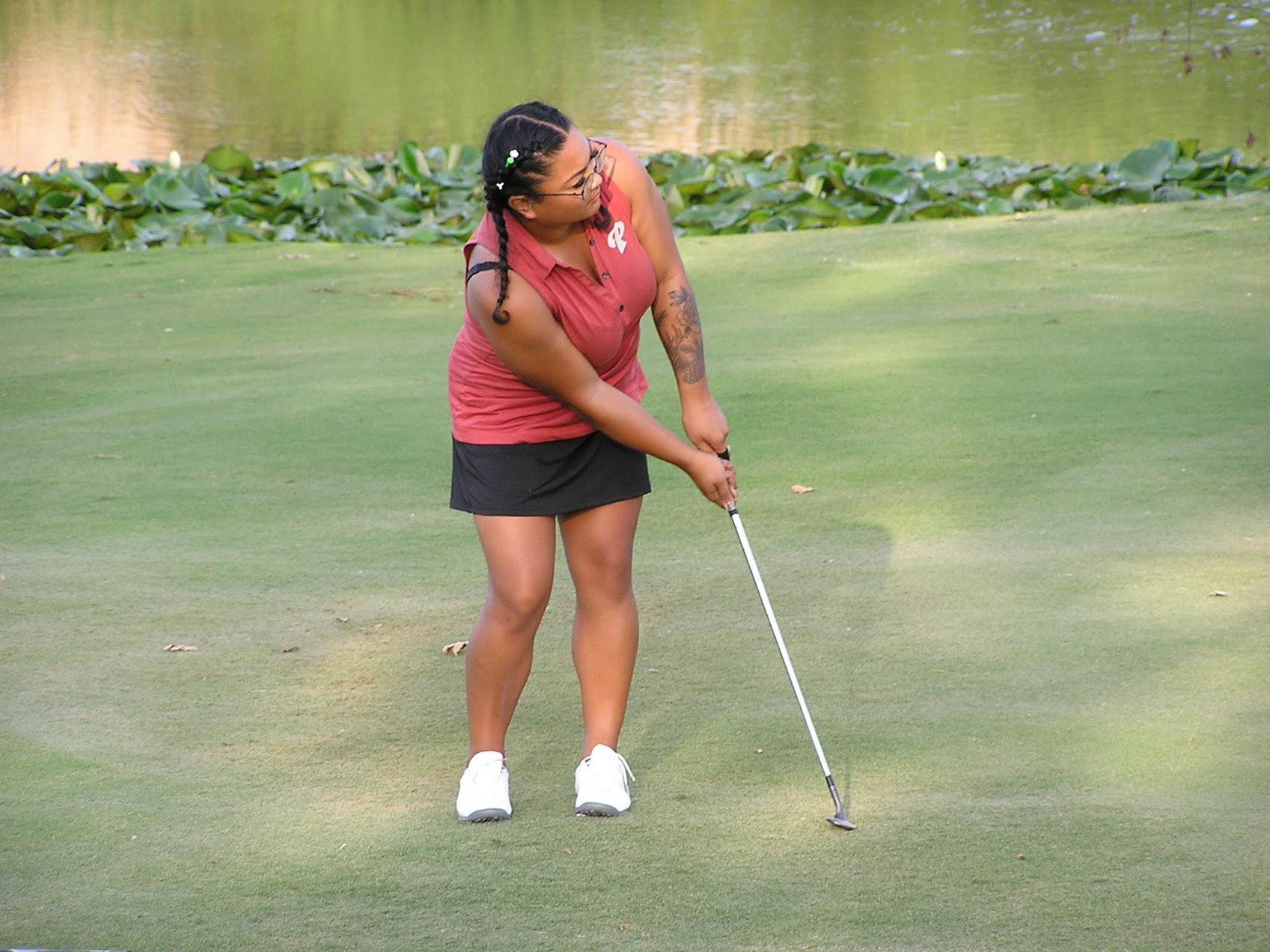Marciel Nabor had her best round of conference play shooting a 94. Photo provided by Brad Hoiseth.