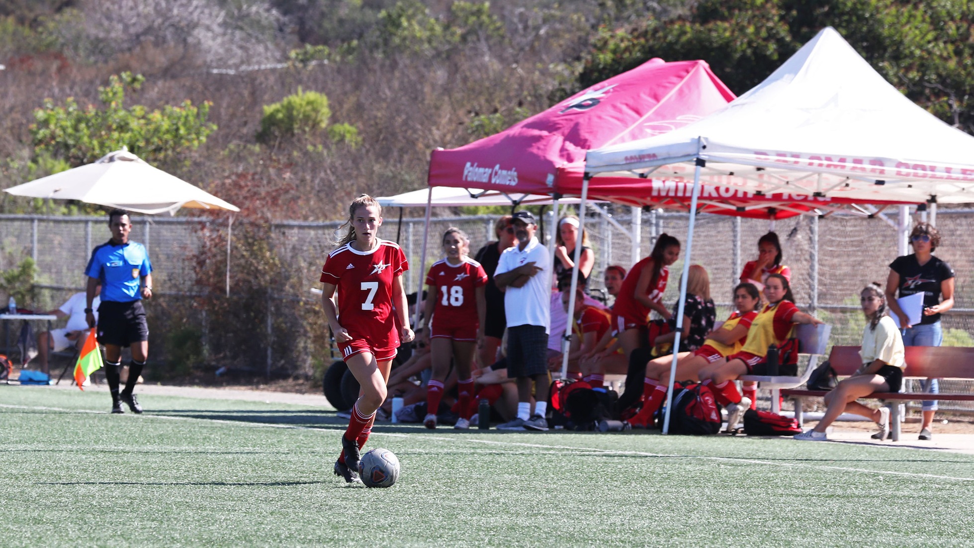 Alyssa Jackson scored her first career goal against San Diego City College on Tuesday. Photo by Hugh Cox (taken on 9/13).