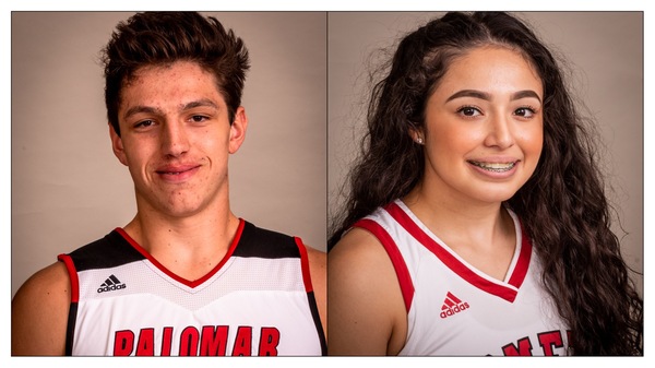 Jacob Durham and Nikki Mayoral received PCAC Athlete-of-the-Month honors for November.