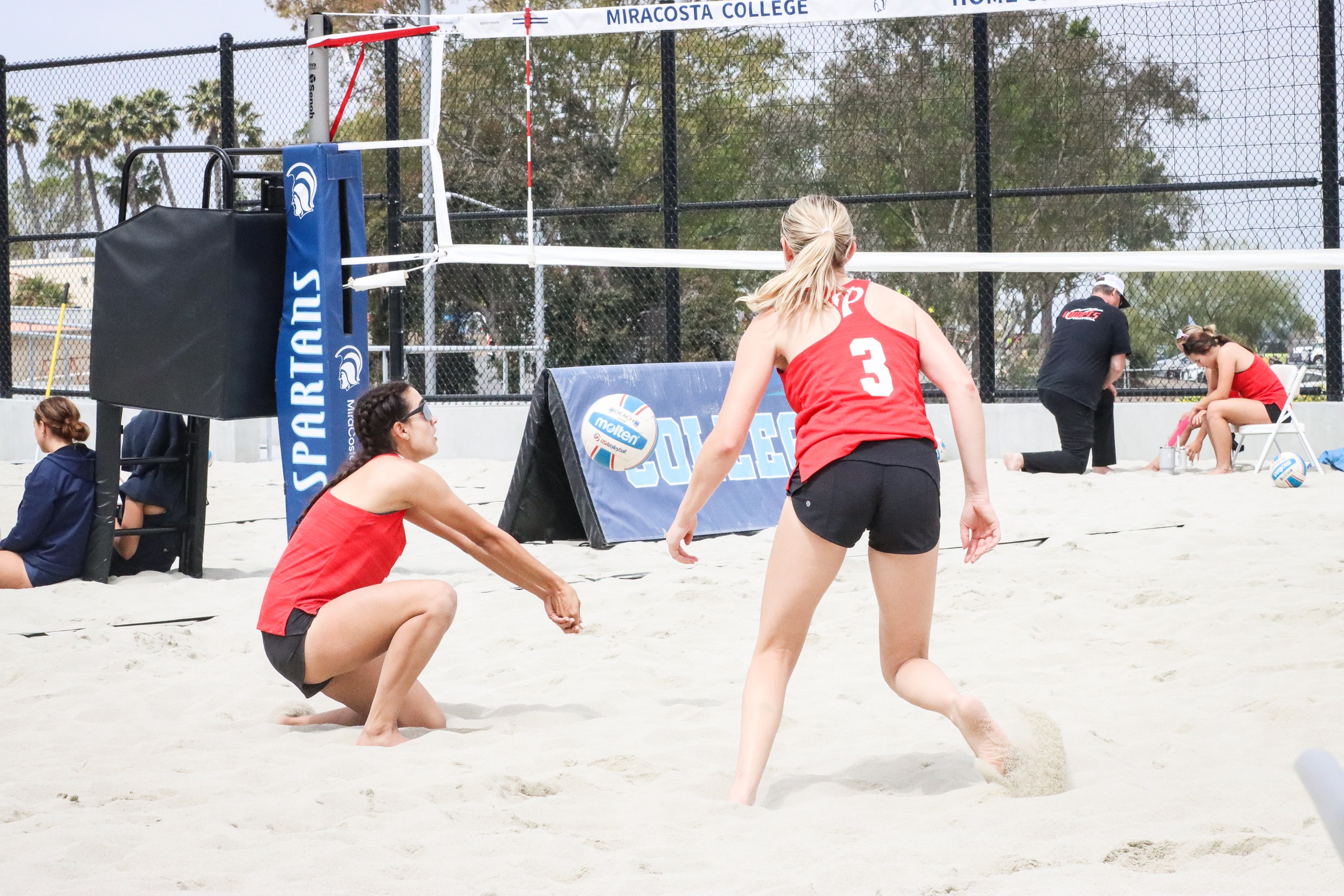 Janell Spires (left) and Sonsi Jarvis have qualified for the 3C2A State Pairs Championship. Photo by Cara Heise.