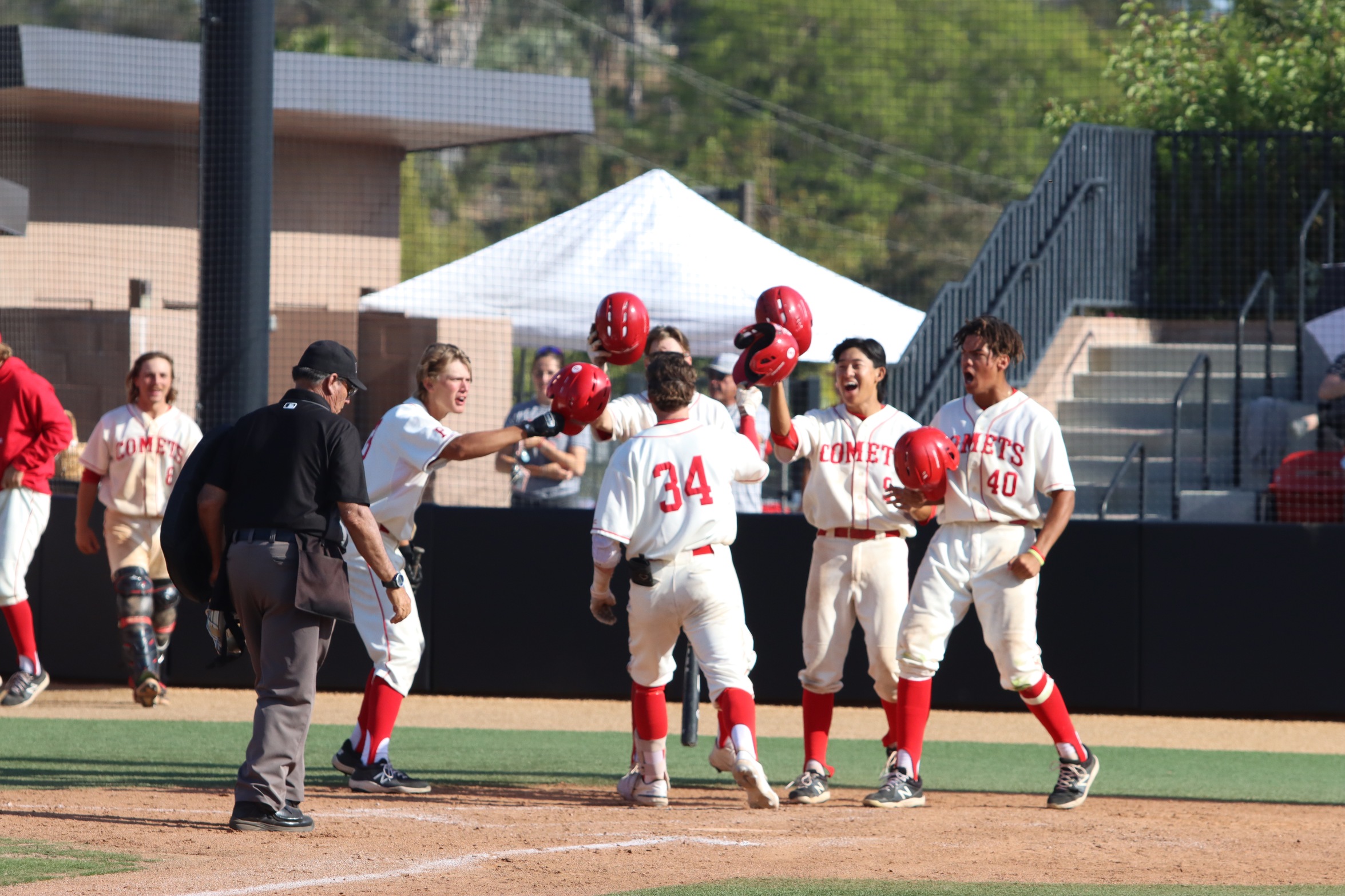 Tanner Lappin hit a 3-run bomb in the sixth inning of game three. Photo by Hugh Gerhardt.