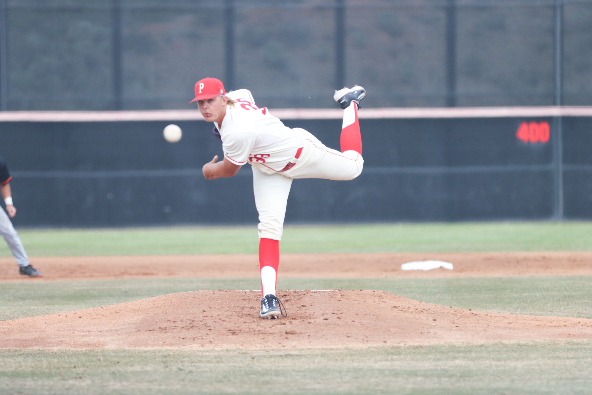 Logan Hunt pitched a one-hit shutout in five innings and struck out 10 strikeouts. Photo by Cara Heise.