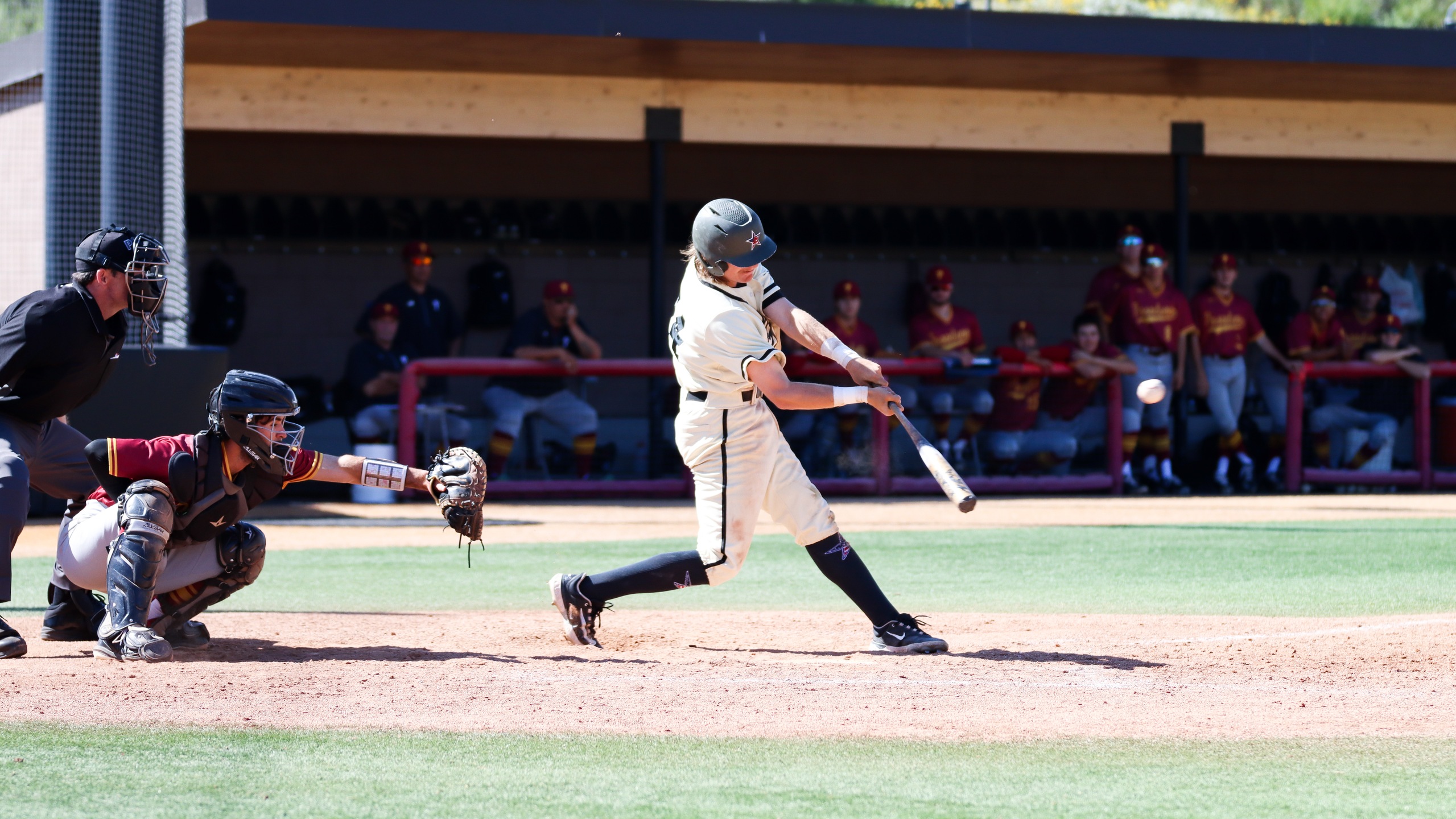 Kyle Harvey went 2-3 with three RBI. Photo by Cara Heise.