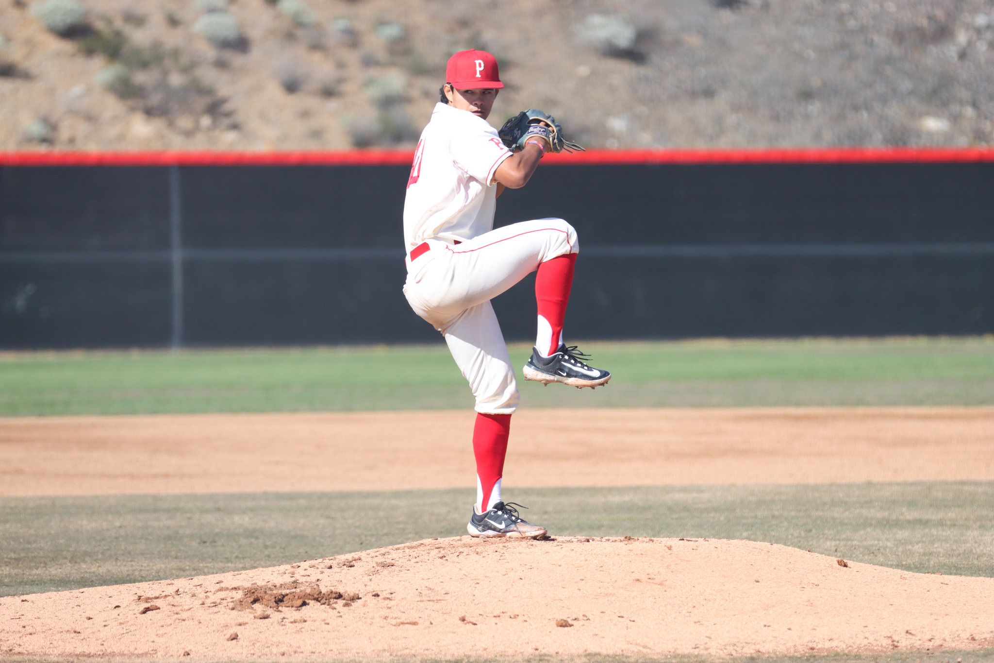 Kyle Carr pitched seven shutout innings with 10 strikeouts. Photo by Cara Heise.