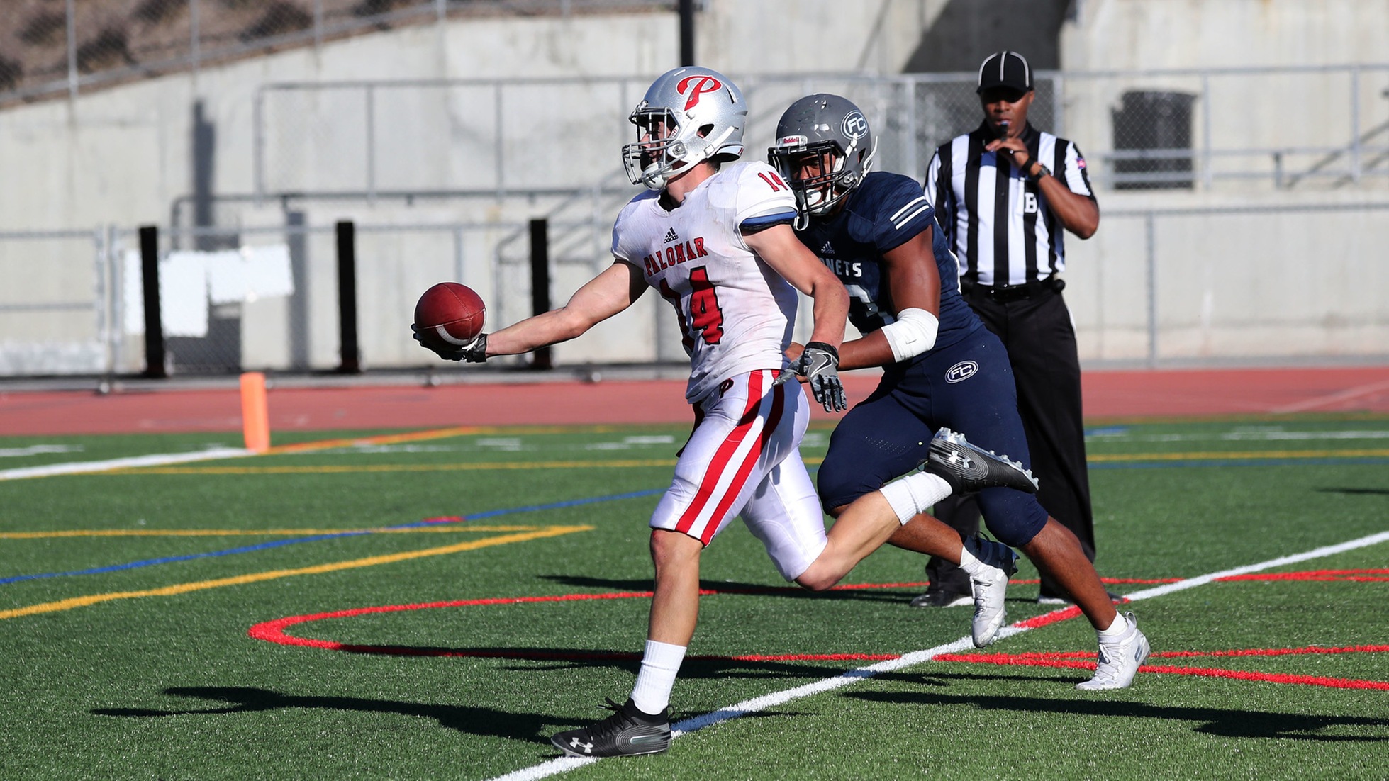 Johnny Armentrout had 183 receiving yards last week against Fullerton. Photo by Hugh Cox.
