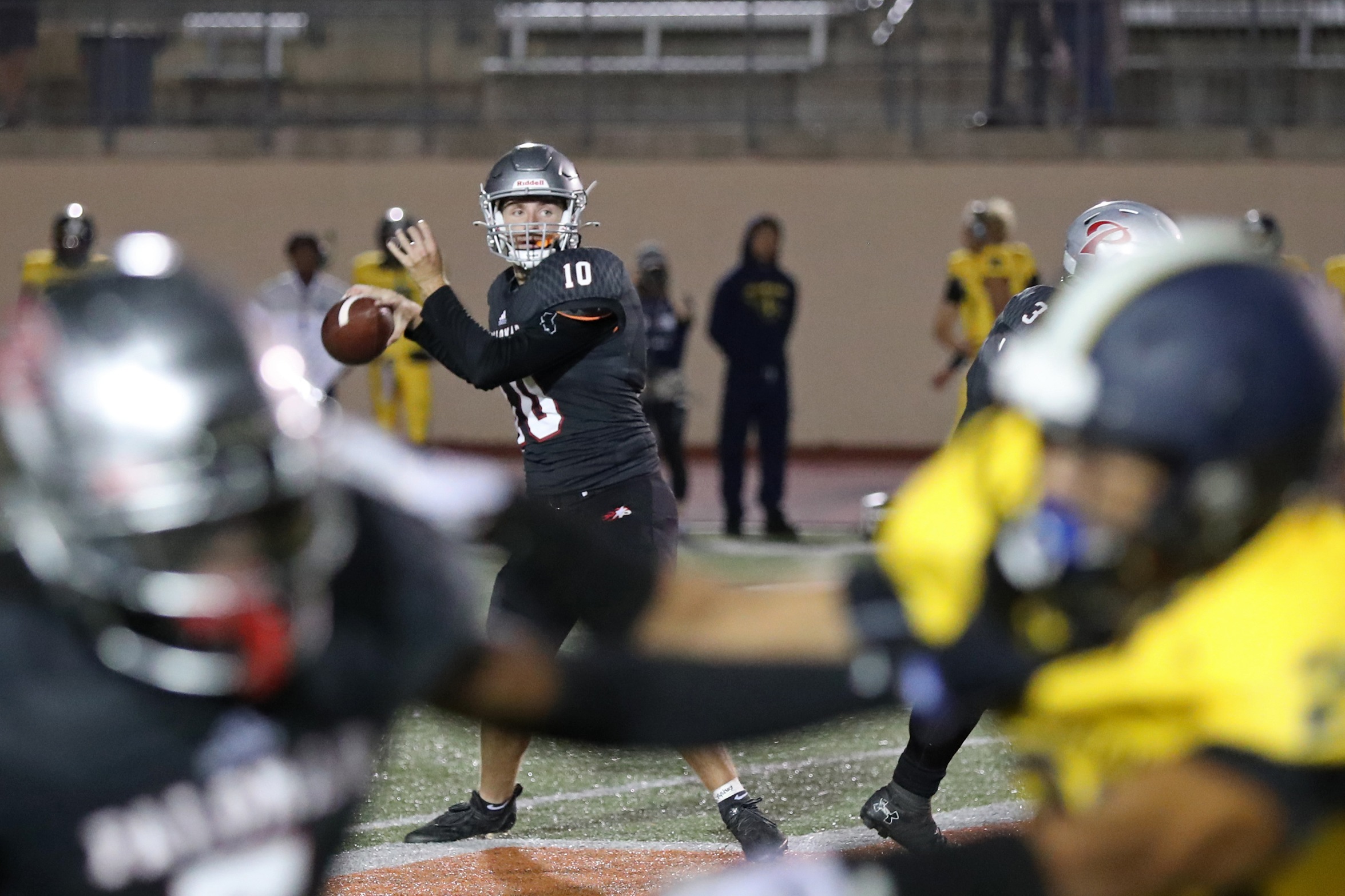 Zeke Payne had 1658 passing yards on the season and 12 touchdown passes. Photo by Hugh Cox (taken 10/2/2021).