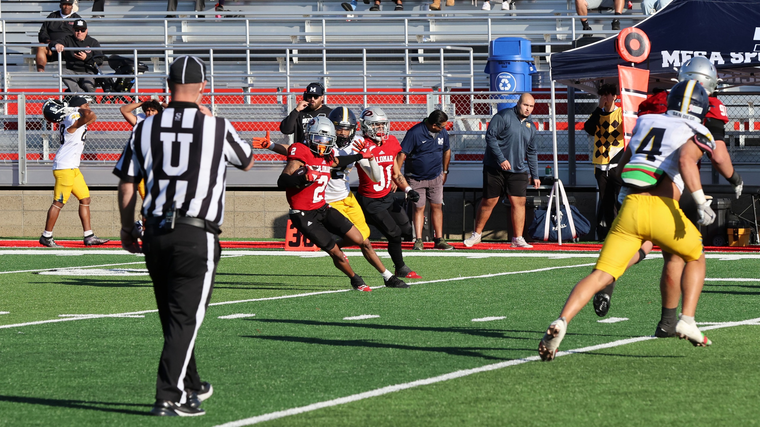 Davion Green finished the season with a state-leading nine interceptions. Photo by Hugh Cox.