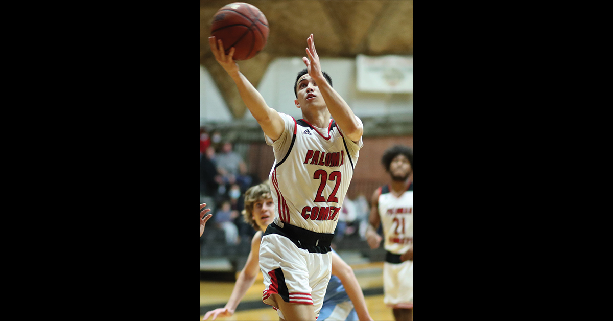 Andrew Milot led the Comets with 16 points on Friday night. Photo by Hugh Cox.