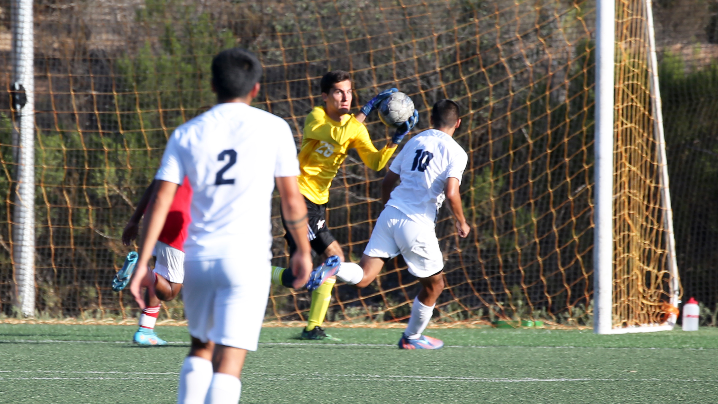 Goalkeeper Max Subra recorded his first shutout on Tuesday night. Photo by Hugh Cox.