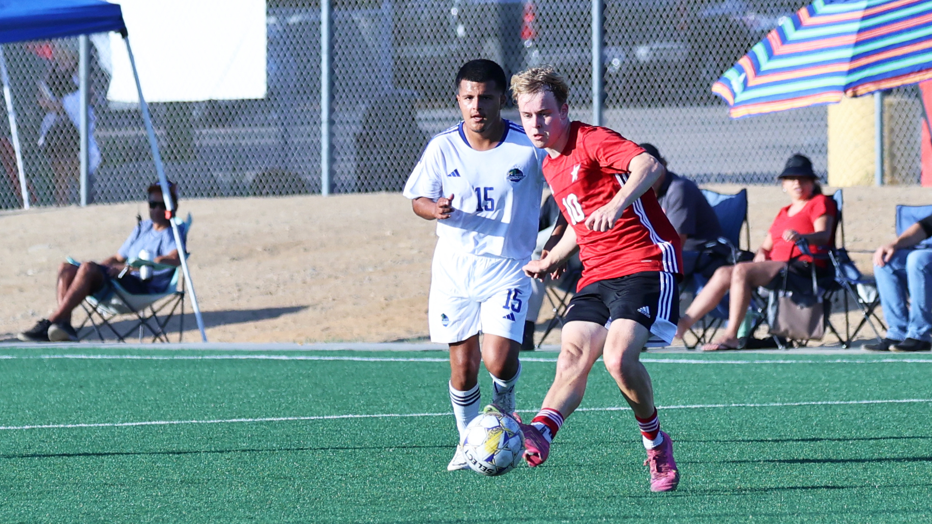 Felix Hamm scored the lone goal for the Comets. Photo by Hugh Cox.