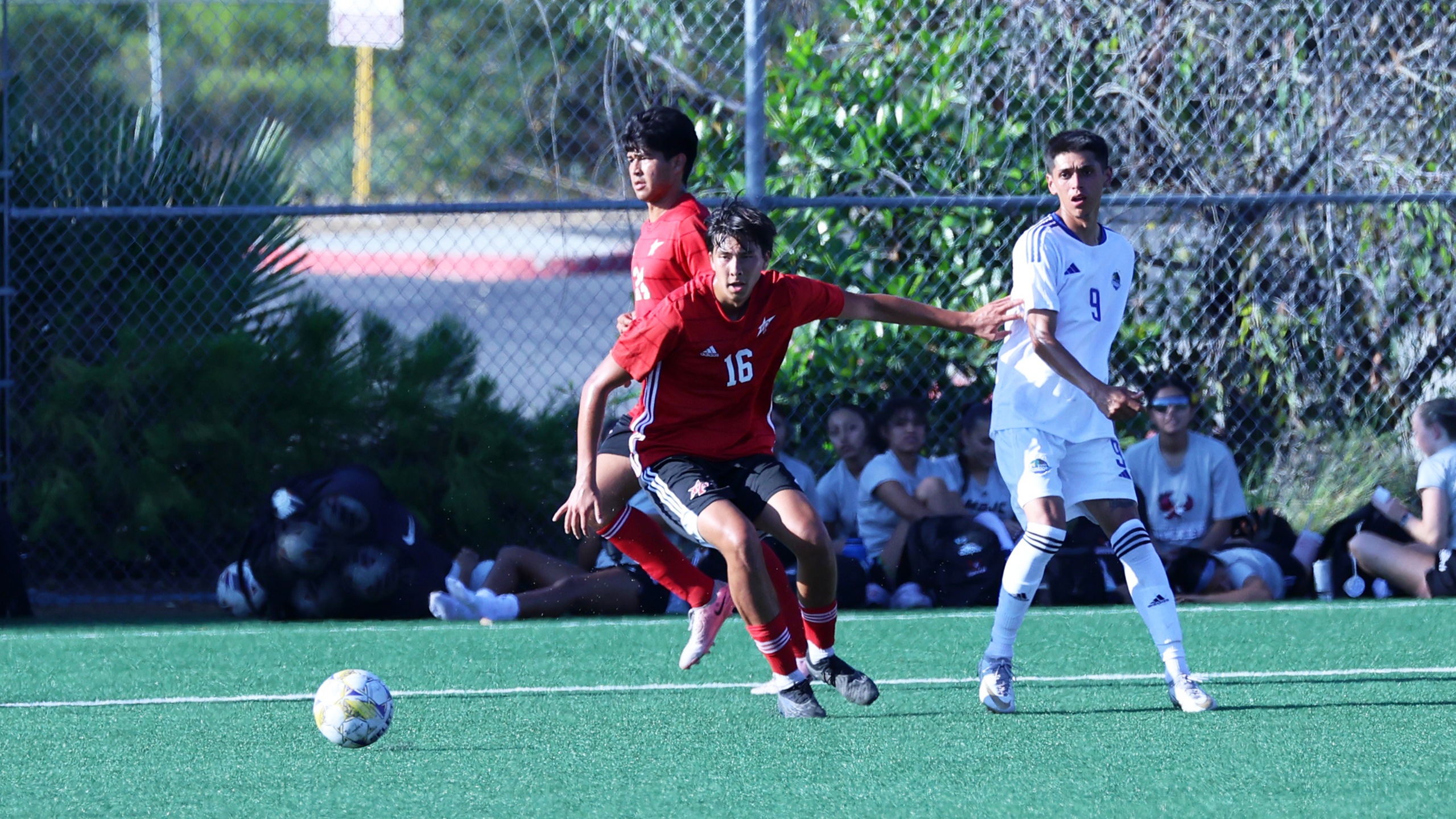 Dylan Craver had one assist in Tuesday's match. Photo by Hugh Cox.