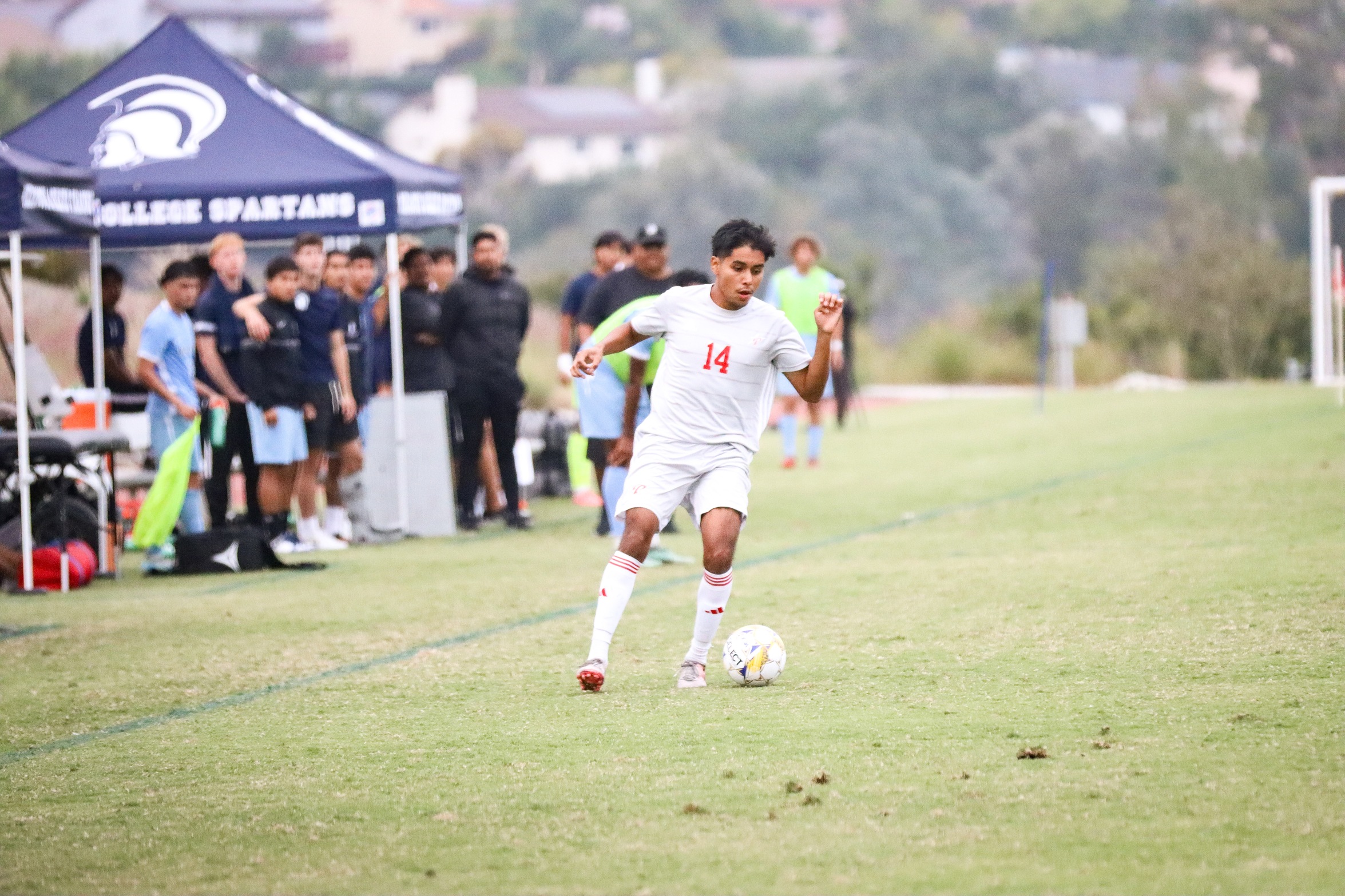 Diego Solorio scored one goal against Imperial Valley College. Photo by Cara Heise.