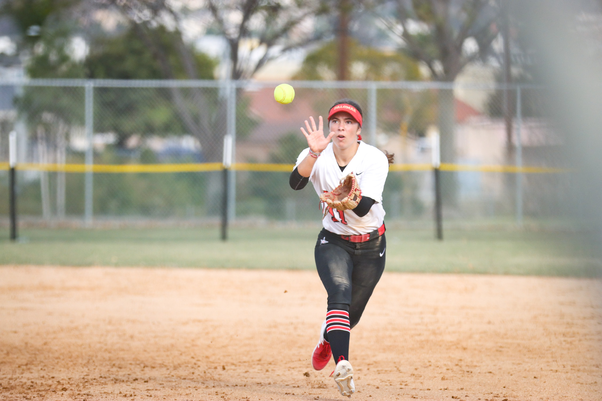 Josephine Hueberger was 5-9 in the two games including two doubles and a triple. Photo by Cara Heise.