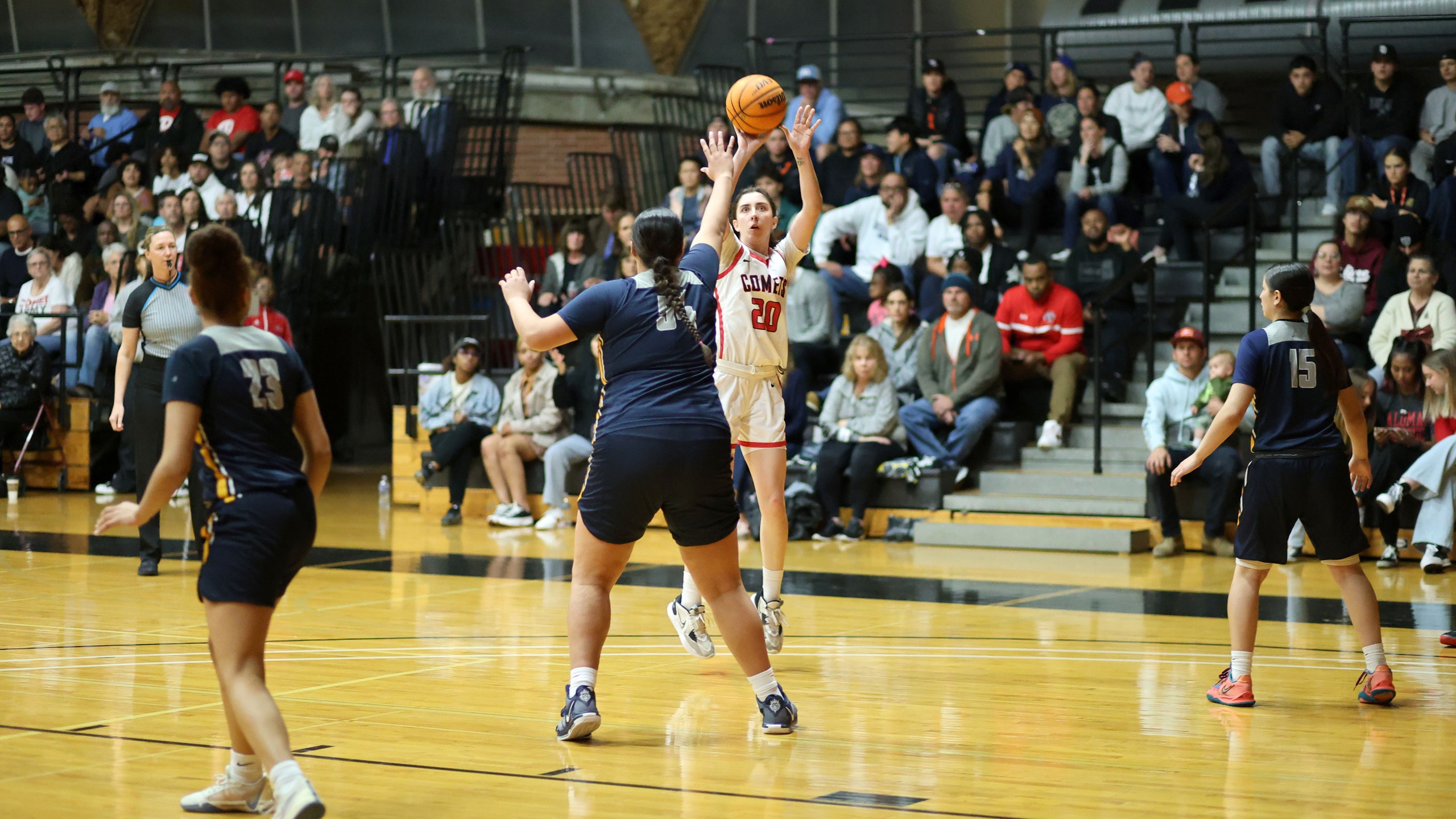Mackenize Kozina finished with 14 points, six rebounds, two blocks, one assist and a steal. Photo by Hugh Cox.