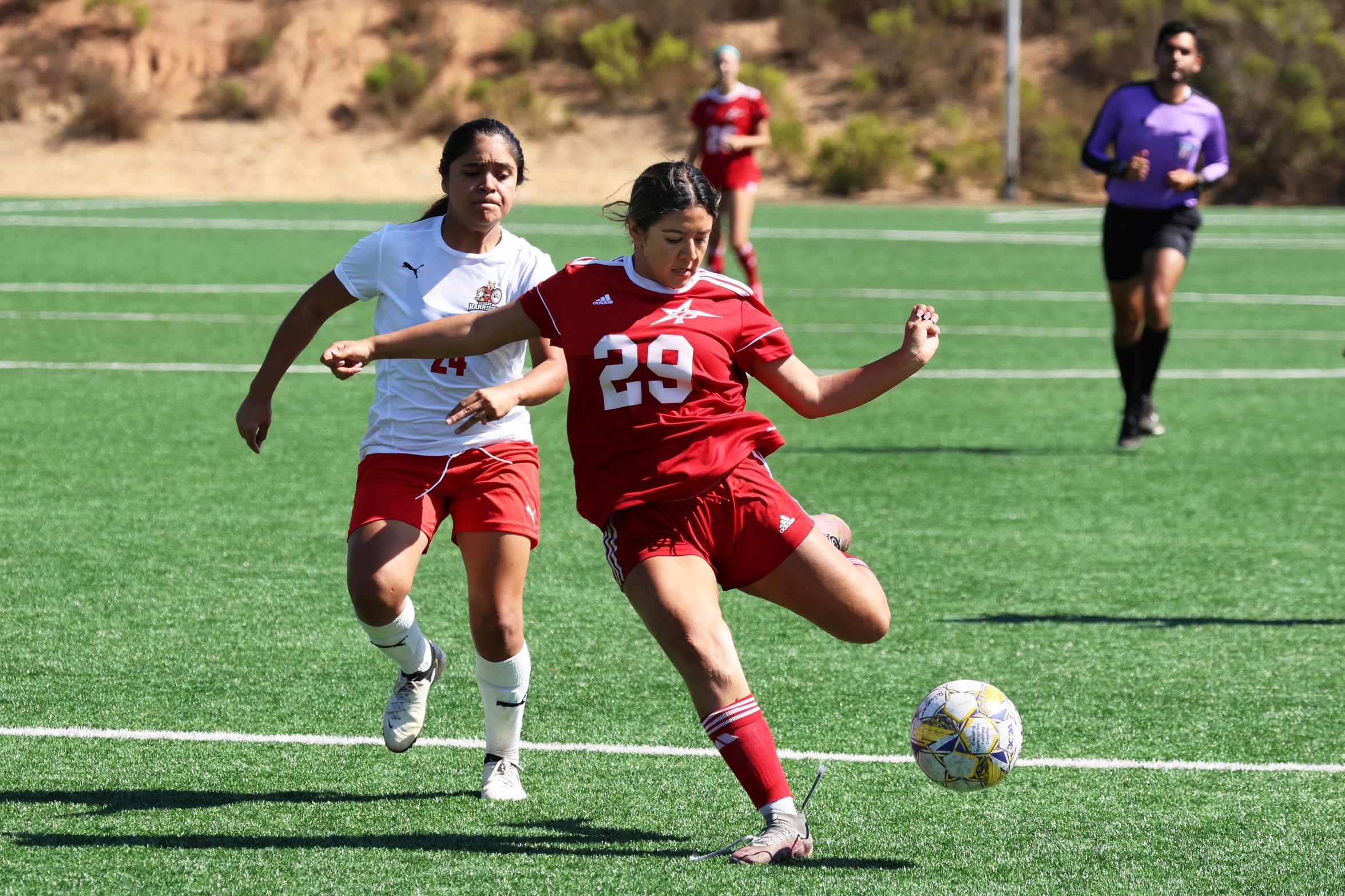 Abigail Reyes scored one goal for the Comets. Photo by Hugh Cox.