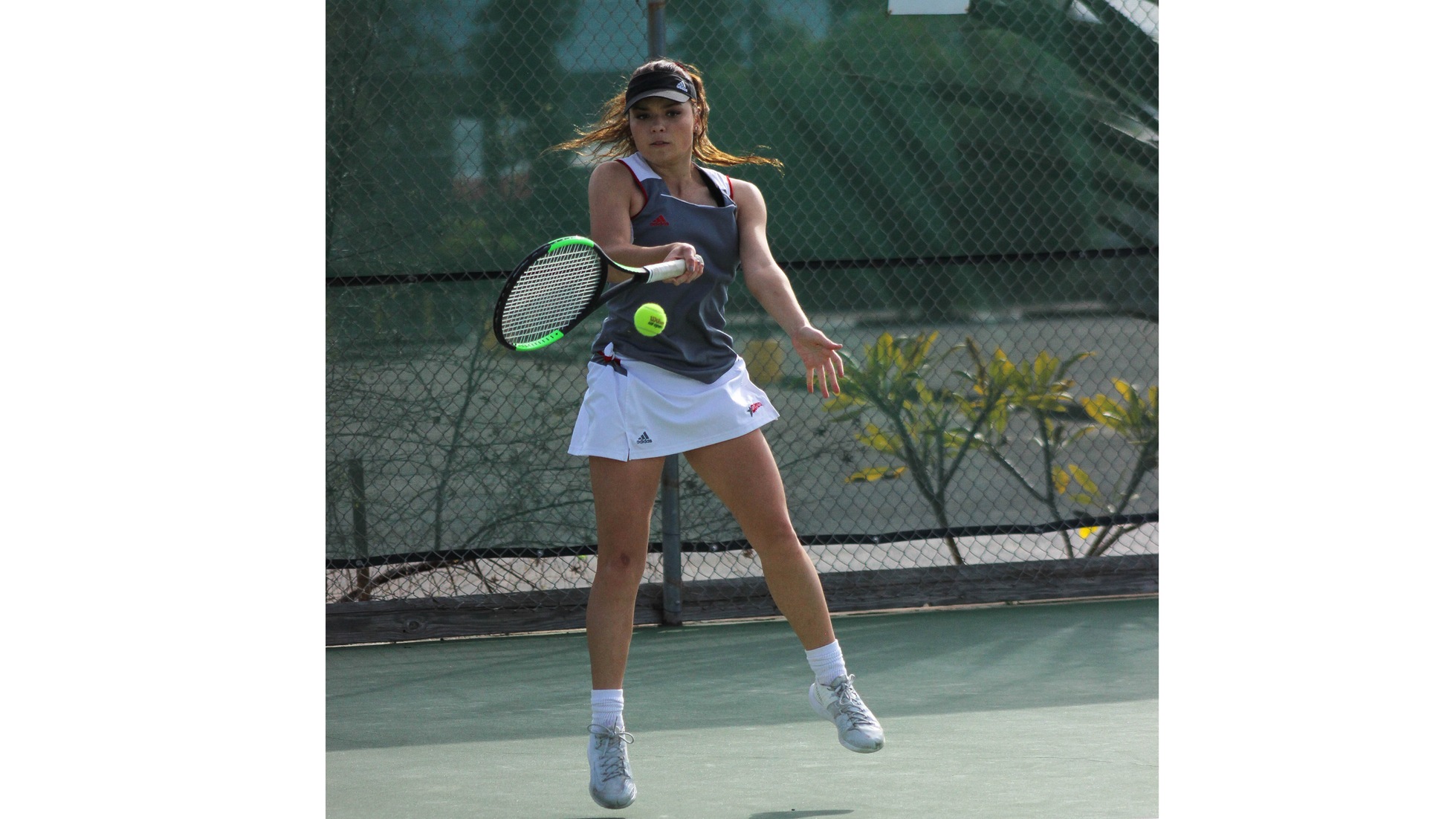 Mila Beentjes won her singles match on Thursday.