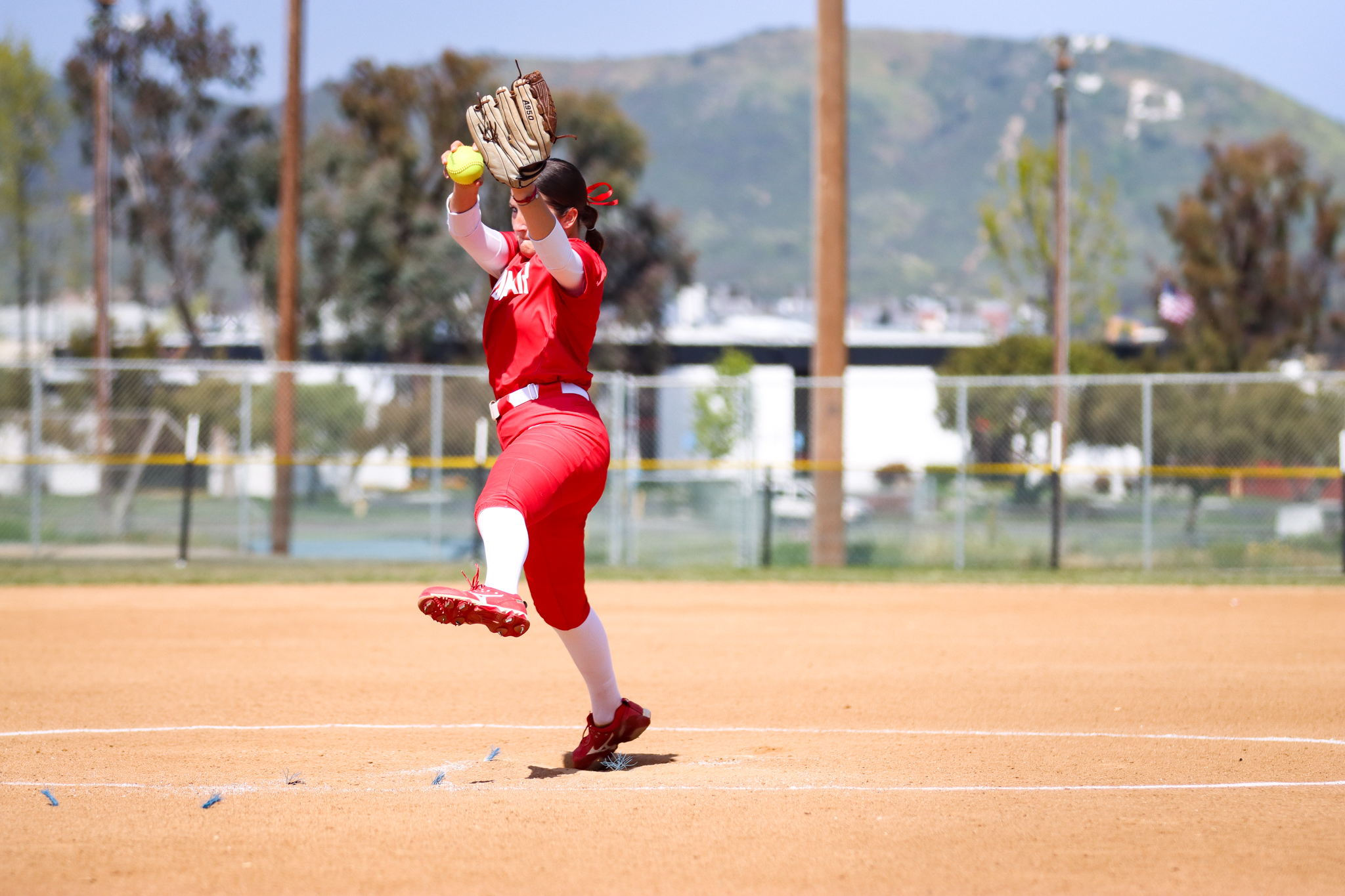 India Caldwell recorded her first career perfect game. Photo by Cara Heise.