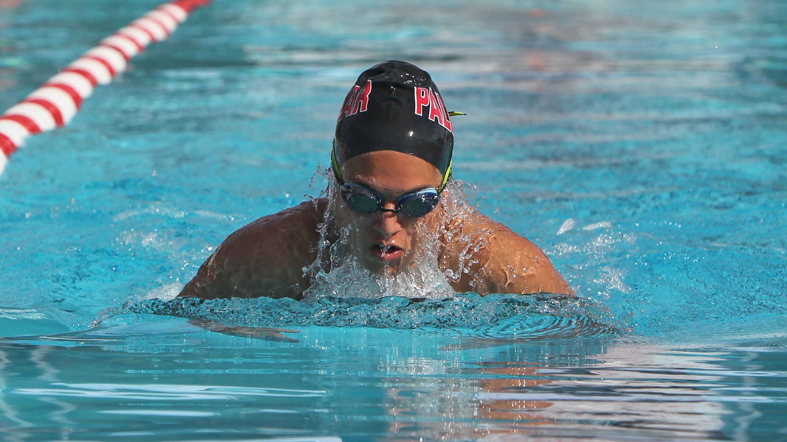 Elena Pena finished in 3rd in the 200Y Breast. Photo by Hugh Cox.